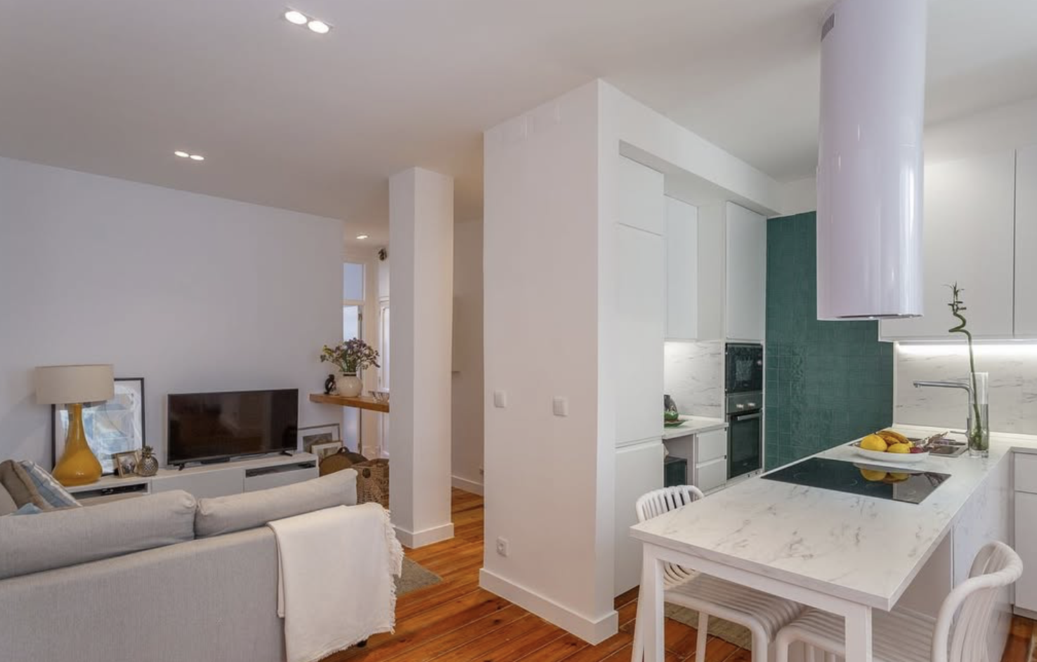 Sala de Estar e Cozinha Aberta